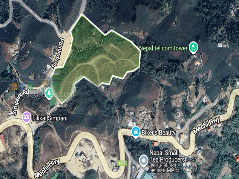 Land for Hotel Resort on Sale at Ilam Fikkal