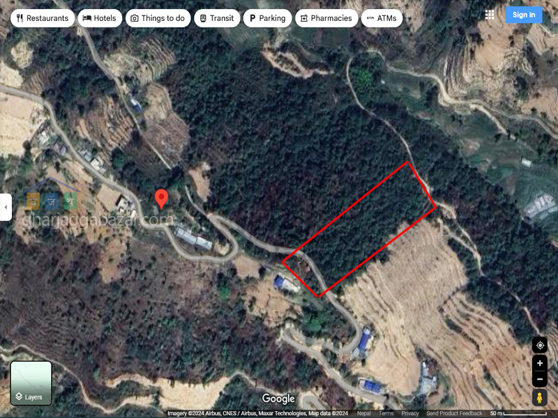 Land on Sale at Dhulikhel Khatrigaun Chapleti