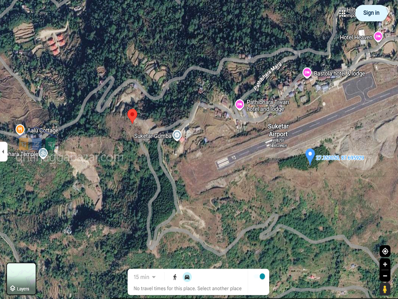 Land for Hotel Resort on Sale at Suketar Airport Taplejung