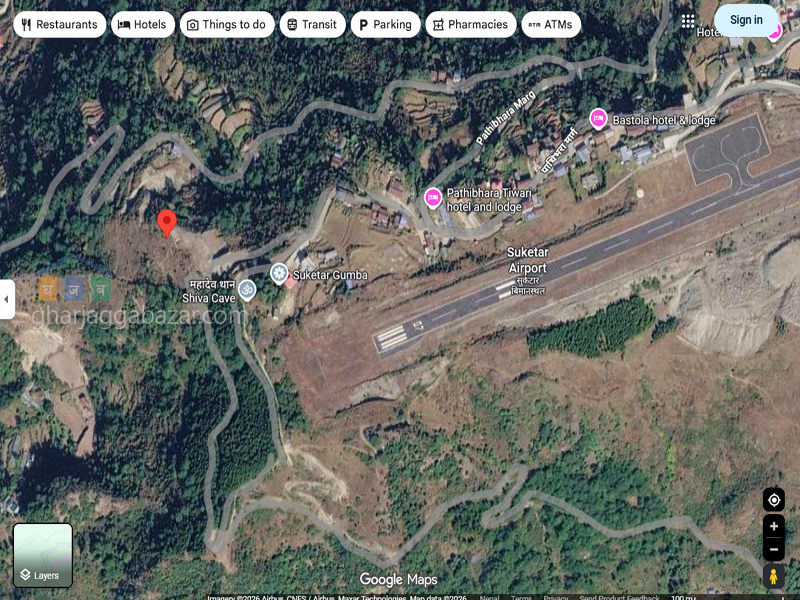 Land for Hotel Resort on Sale at Suketar Airport Taplejung