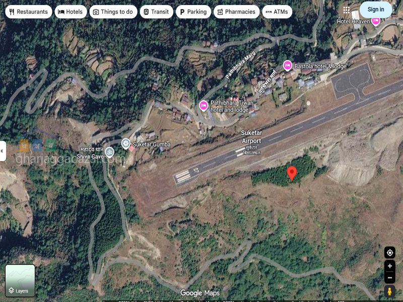 Land for Hotel Resort on Sale at Suketar Airport Taplejung
