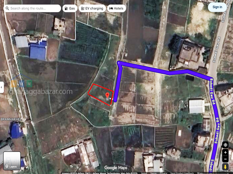 Planning Land on Sale at Bramhakhel Bhadrabas