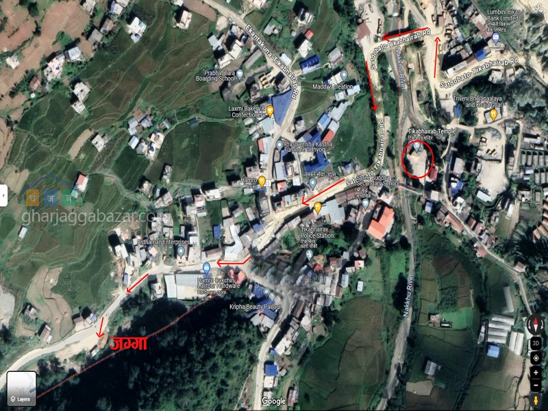 Urgent Land to Sell at Tikabhairab