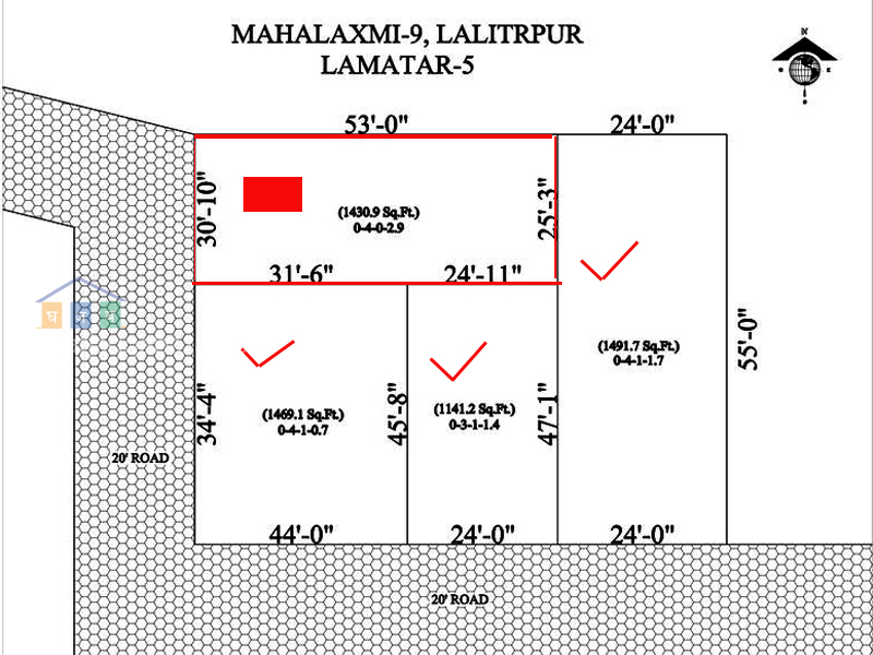 Land on Sale at Lamatar