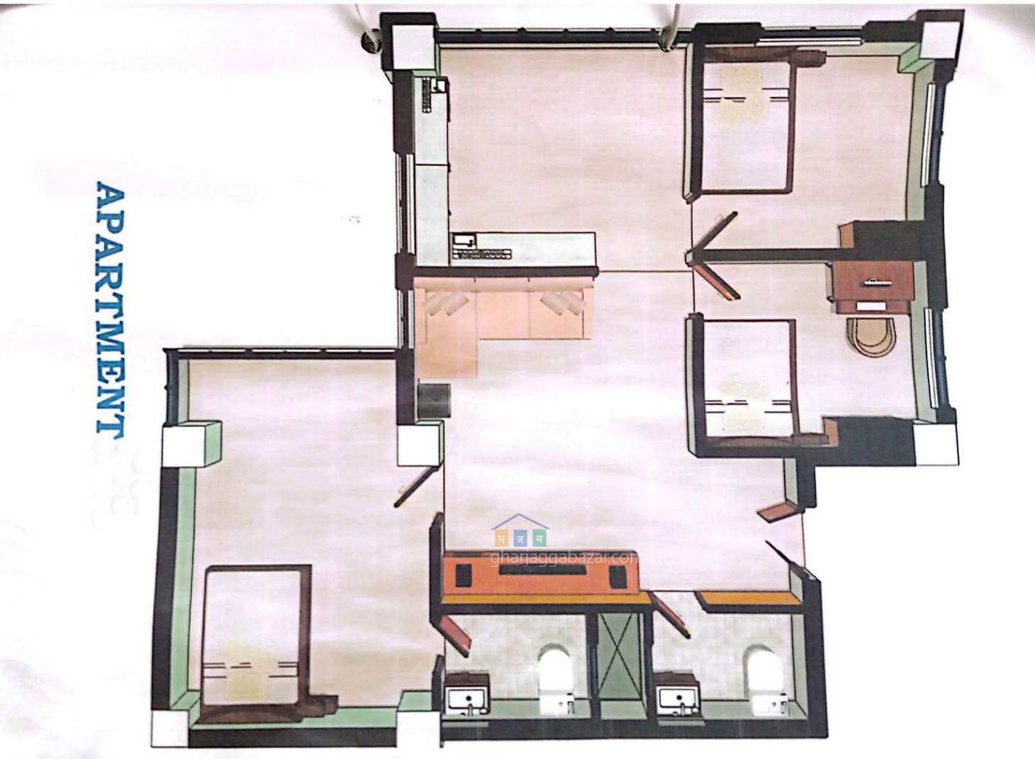 Apartment on Sale at Sukedhara 