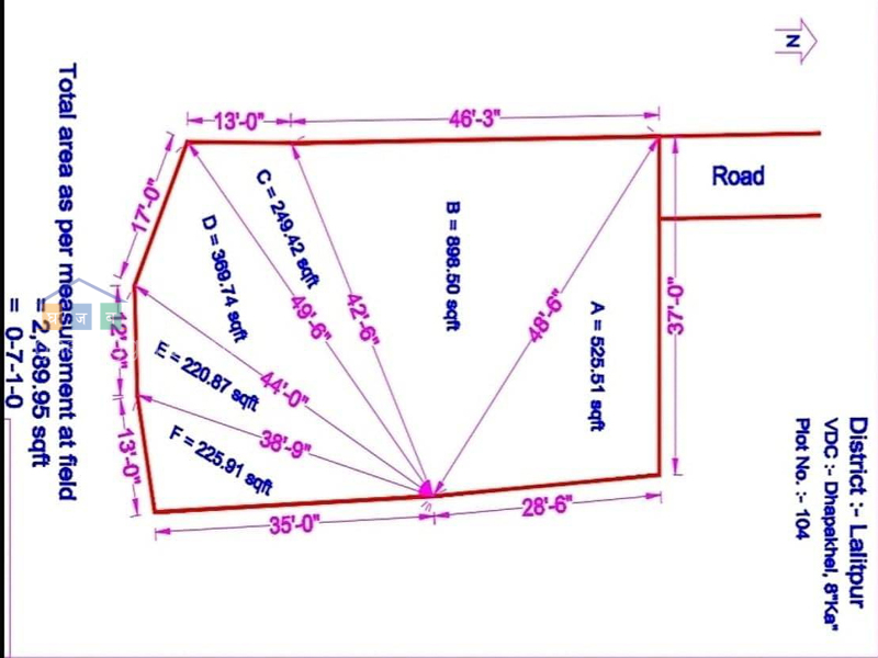 Land on Sale at Dhapakhel